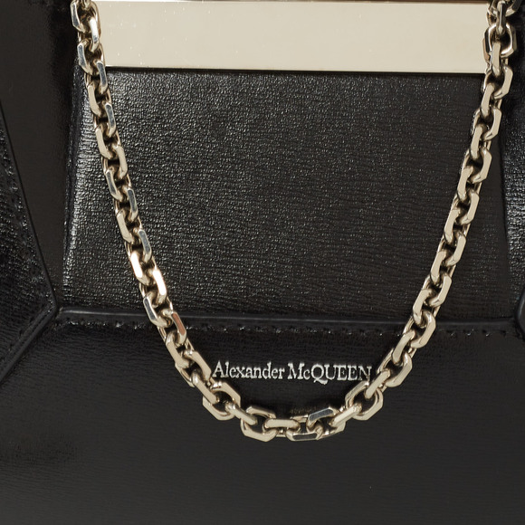 ALEXANDER MCQUEEN Black Leather Mini Jewelled Hobo - Picture 5 of 8